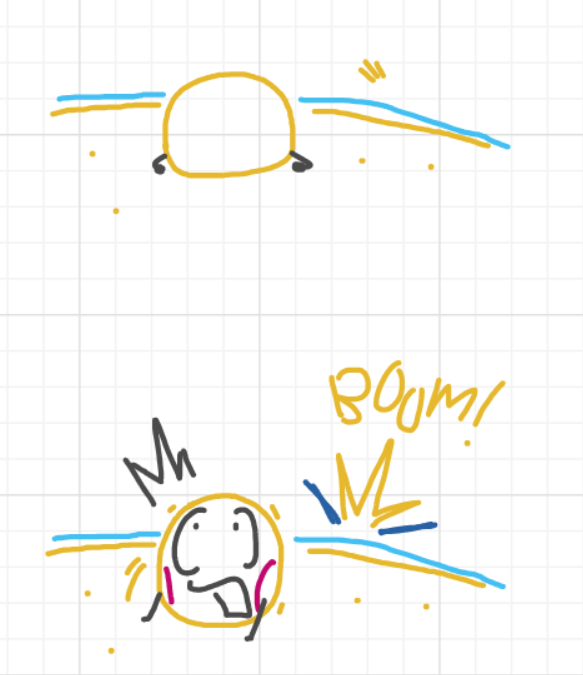 A panel from Ready Oar Knot, episode three of the Board Boards object show by Furretwalk/WalkingFurret.